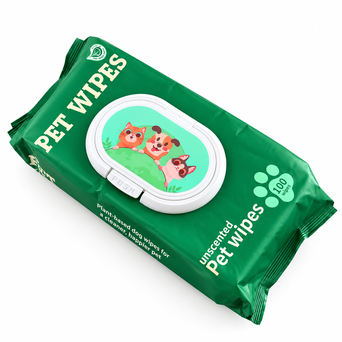 Pet Wipes Hipoalergénicos - 100 unidades